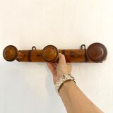 Antique wall coat rack