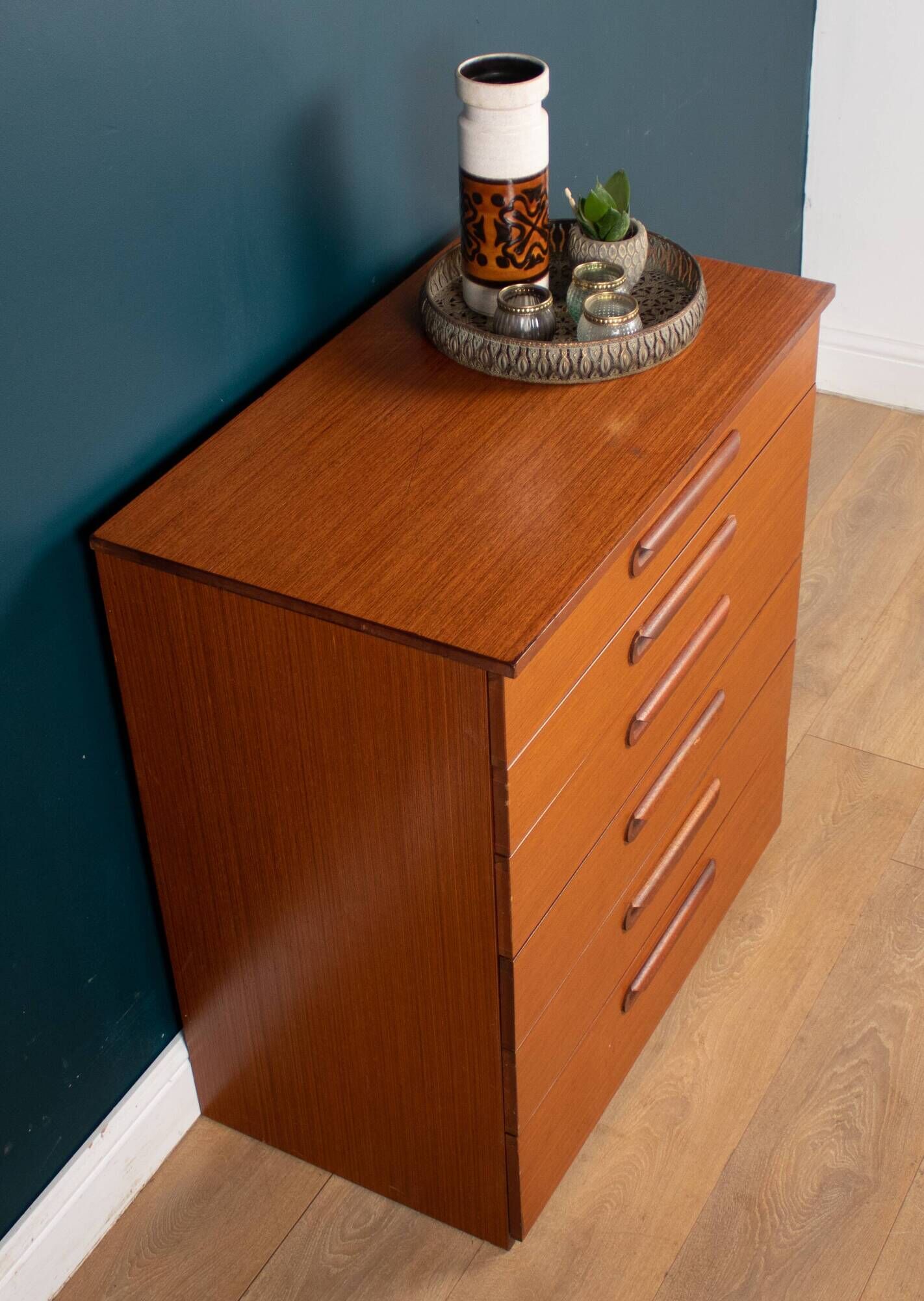 Retro Teak 1960s Chest Of Drawers By Schreiber Furniture