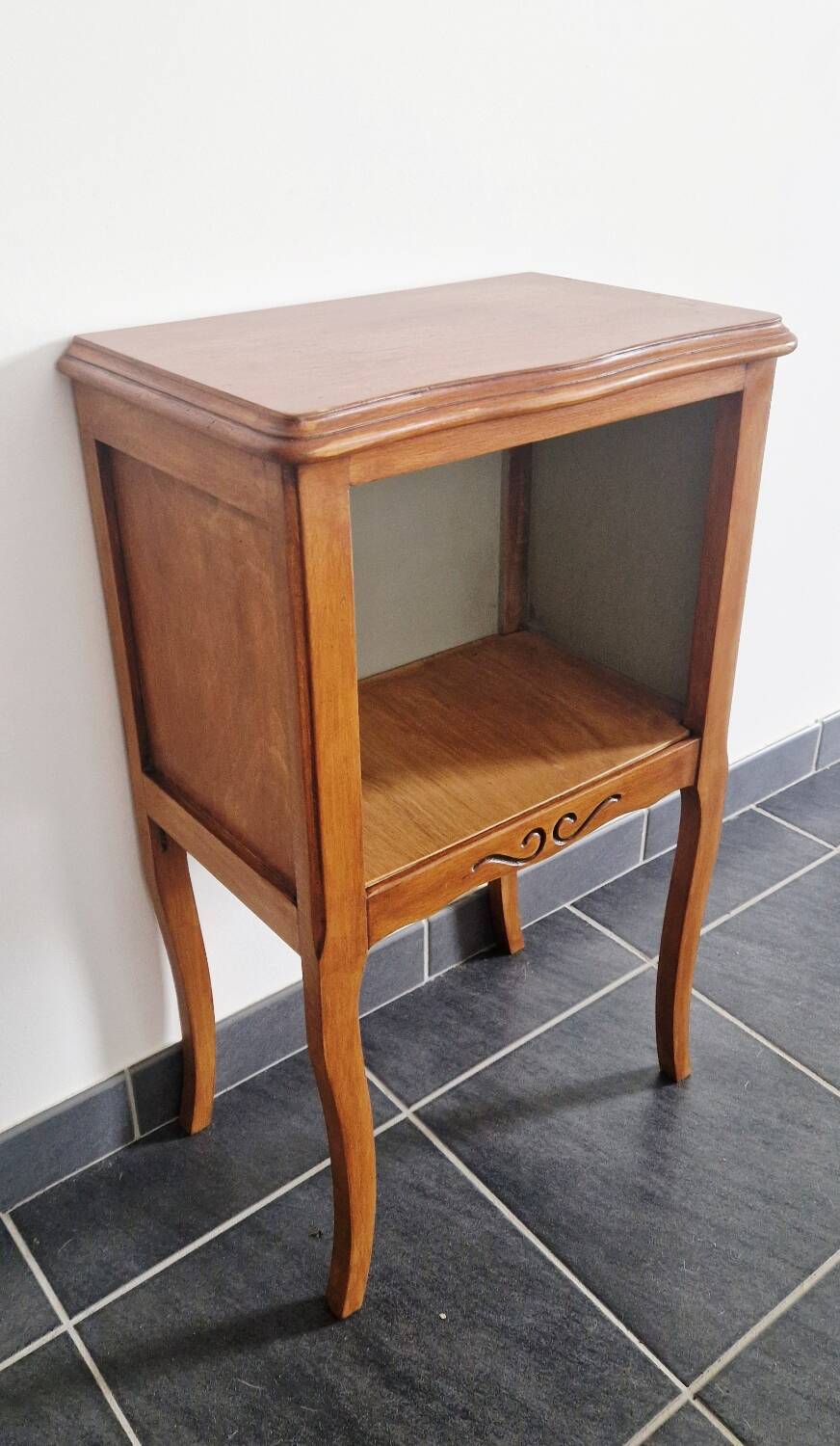 Vintage wooden bedside table