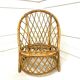 Audoux Minnet lounge chair with basket backrest - 1960s