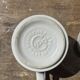 Pair of mugs with stylized Italian women motifs
