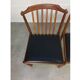 4 Scandinavian teak chairs with slats from the 1960s.