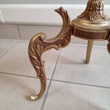 Brass and bronze floor lamp three arms