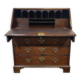 English Georgian donkey desk from the 19th century, mahogany and oak.