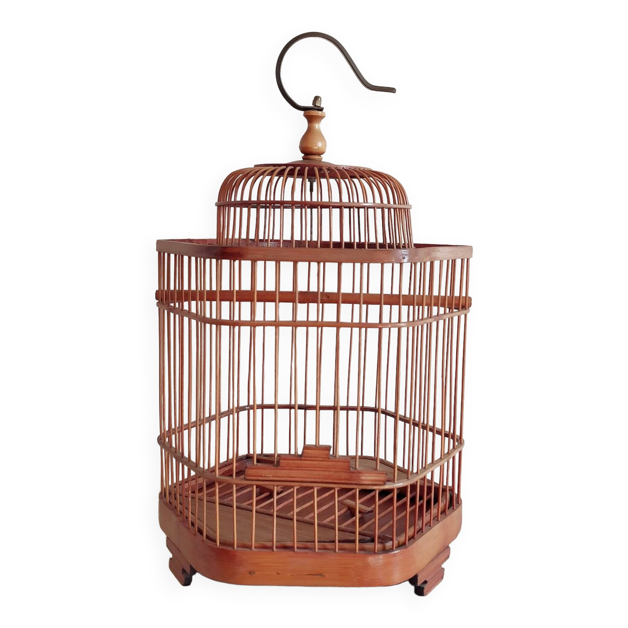 Decorative bamboo bird cage