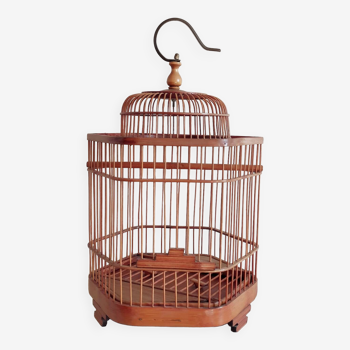 Decorative bamboo bird cage