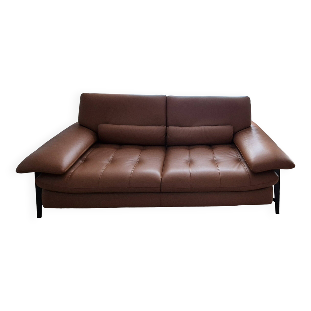 Canapé rouge 3 places Roche Bobois modèle Odea (2017