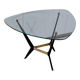 Table basse en verre et métal – 1980