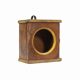 Small old wall display case clock box patina original india