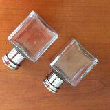 Lot de 2 anciens flacons de voyage