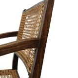 Art Deco chair minimalist oak wicker minimalist design