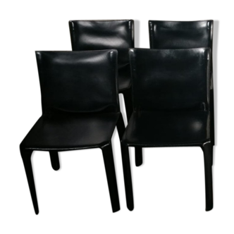 4 chairs CAB 412 Mario Bellini at Cassina