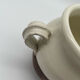 Grease pot, candied in glazed white terracotta