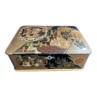 Boiled cardboard box – far east decor - xixth