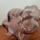 Vintage purple bubble glass vase – Retro flower neck Soliflore – Décora