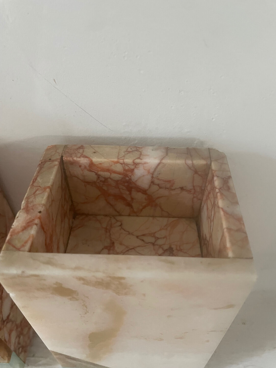 Pair of Art Deco marble and onyx bookends