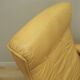 Yellow leather armchair, Danish design, 1960s, production: Denmark