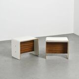 Pair of bedside tables by Pierre Guariche, circa 1968