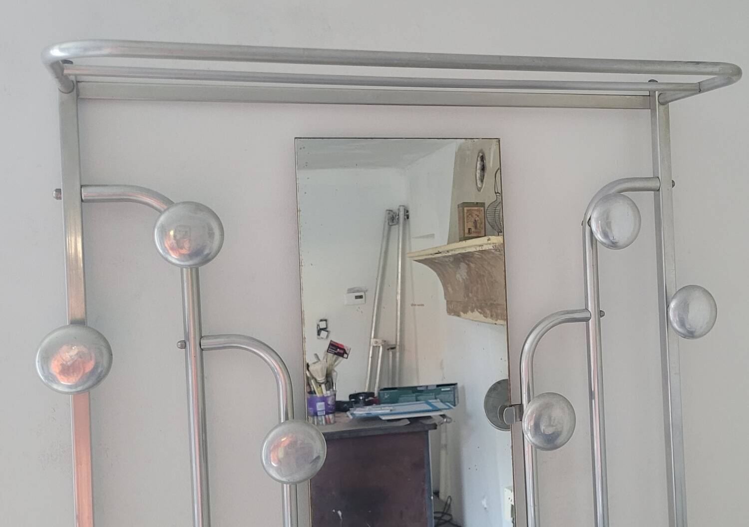 Industrial Wardrobe in Aluminium & Cast Iron – "SNCF" Style – 1950