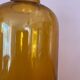 Amber glass bottle, vase