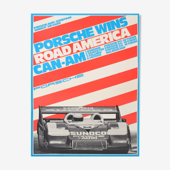 Reichert porsche road america can-am 1973 100,5x76 cm affiche