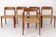 5 Niels Moller Chairs, model 75, 1950s, Danish Vintage Teak