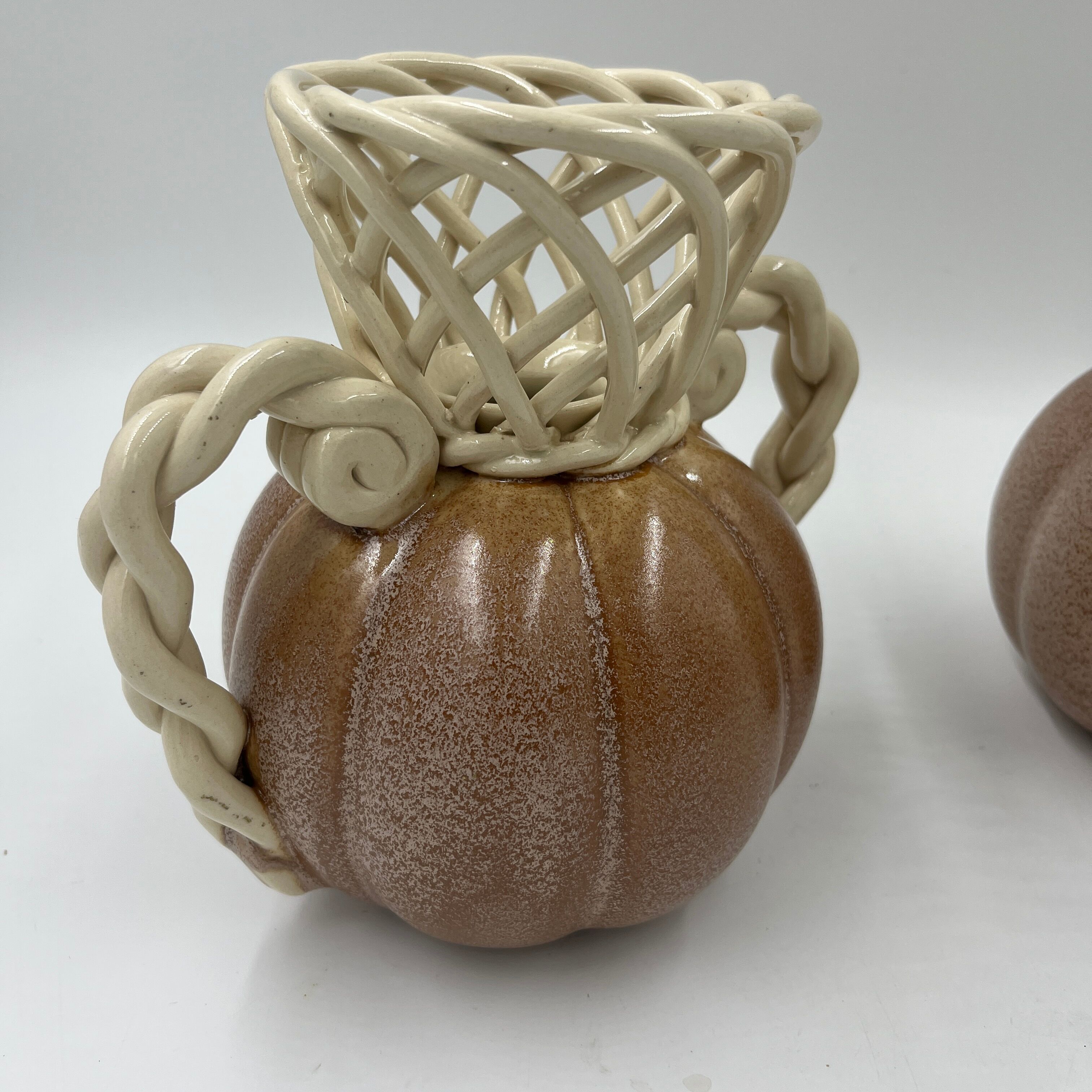 Duo of art deco vase earthenware Thulin