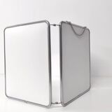 Triptych barber mirror 70x28cm