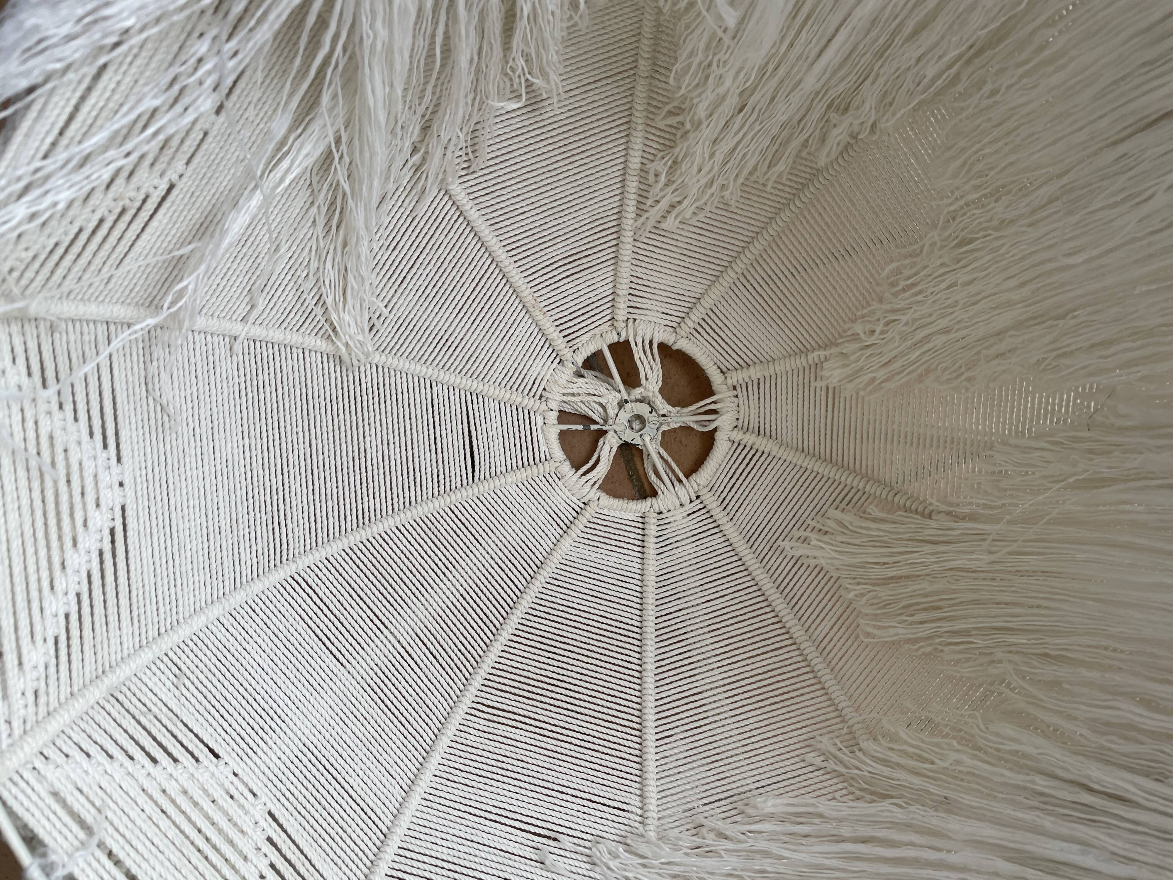 Macramé hanging lamp