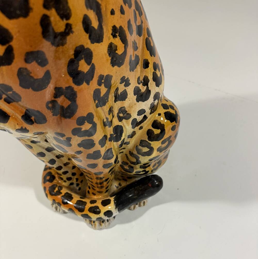 Large Italian ceramic leopard 1970’s