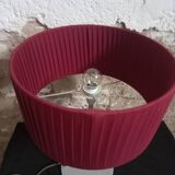 Lampe de table abat-jour en tissu courbé par Tronconi