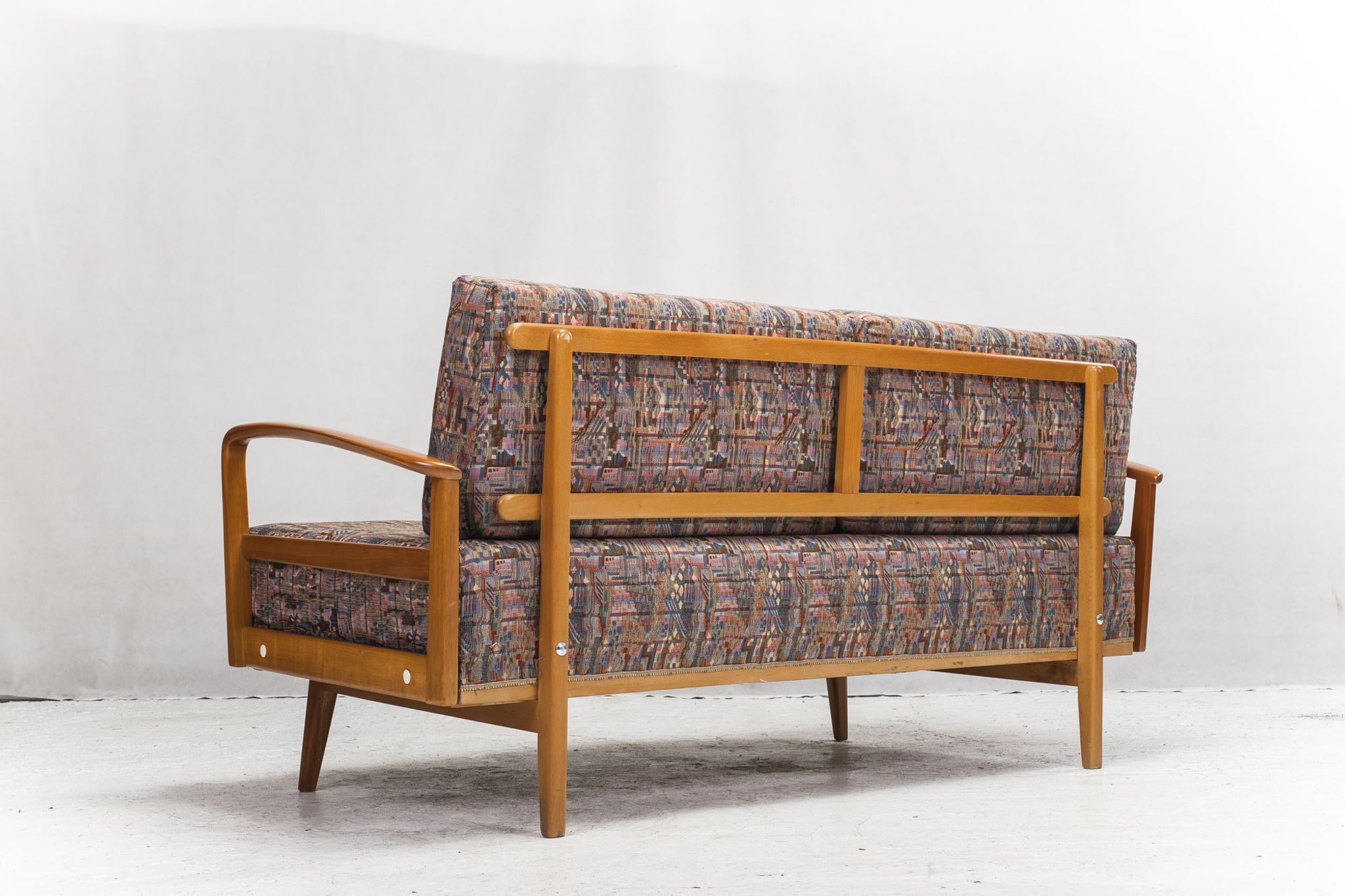 Antimott Easy Chairs & Daybed in Cherry by Walter Knoll / Wilhelm Knoll for Knoll Inc. / Knoll Inte