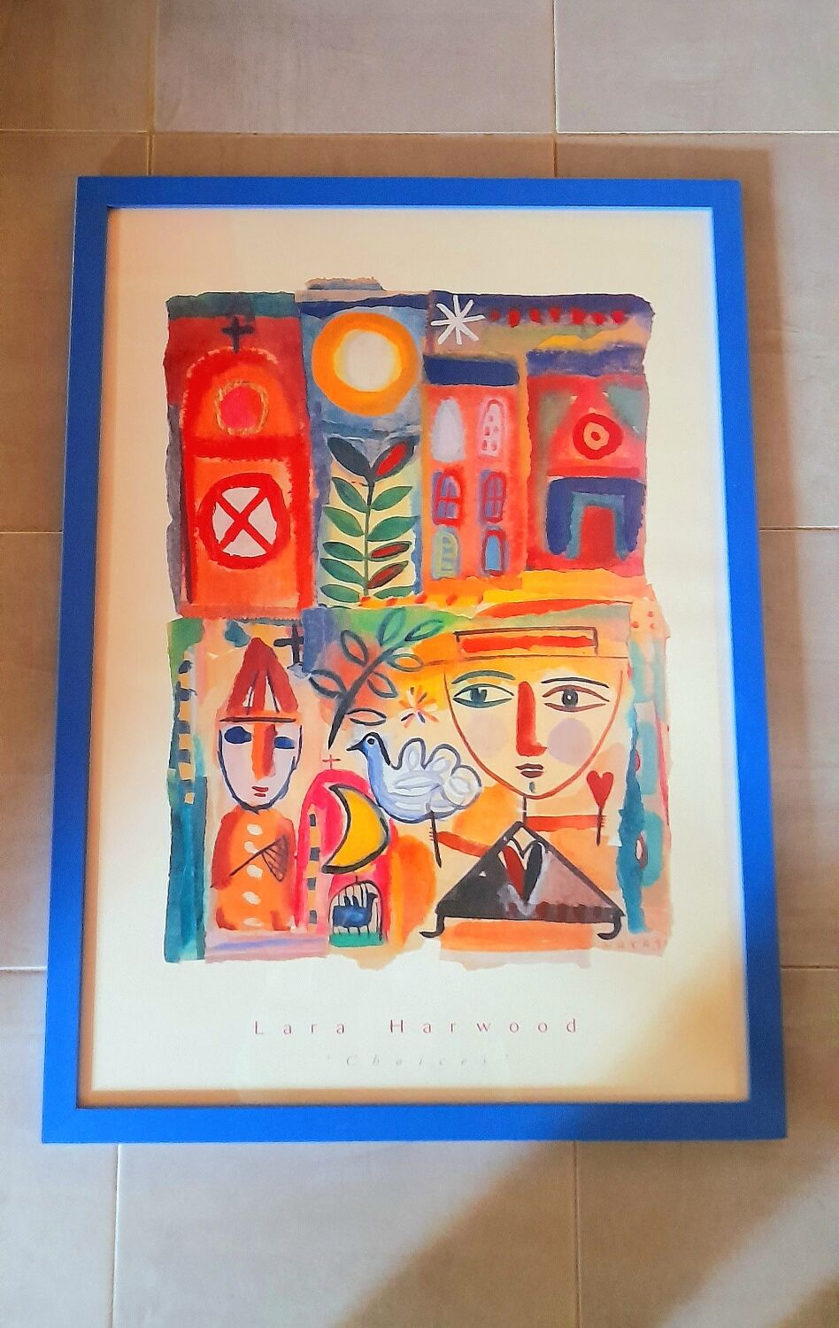 Lara Harwood Choices framed poster