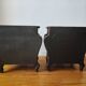 Pair of curved wicker bedside tables