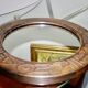 Vintage round copper mirror by marco fugeri 1960