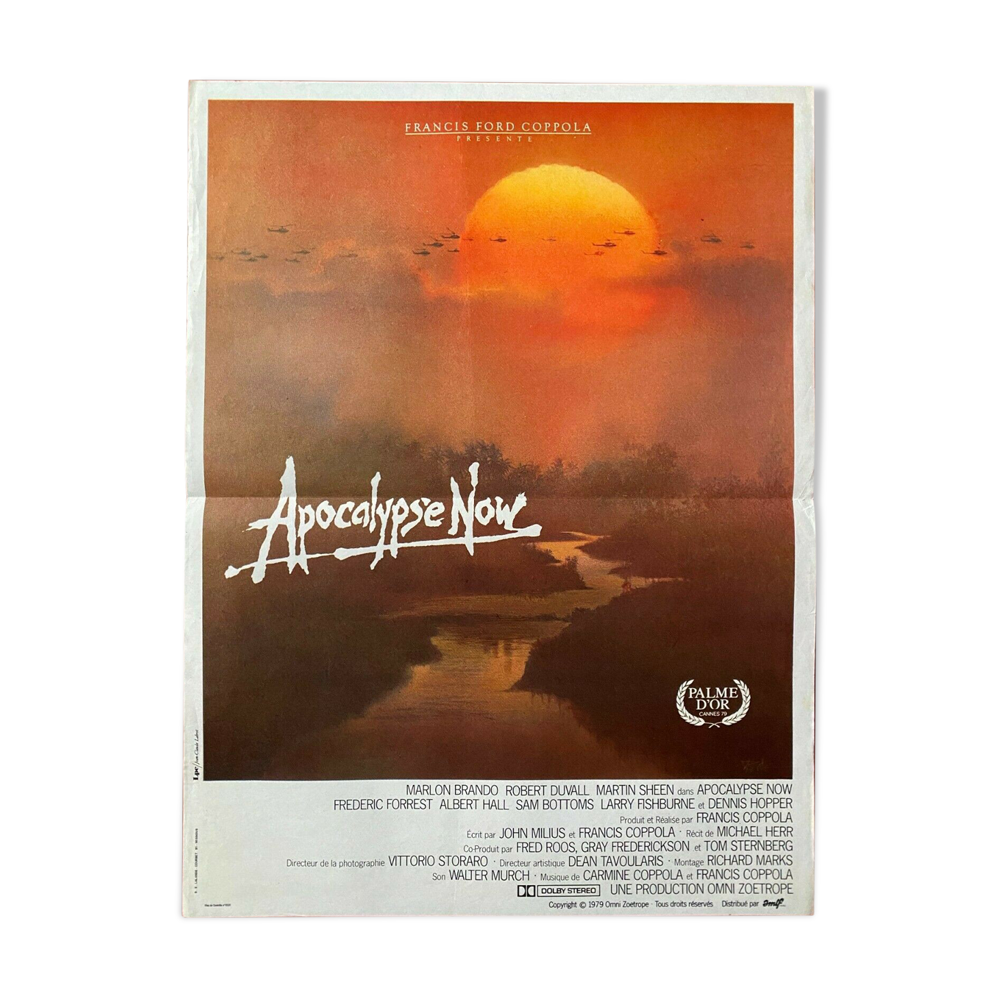 Original movie poster "Apocalypse now" Francis Ford Coppola 40x60cm 1979