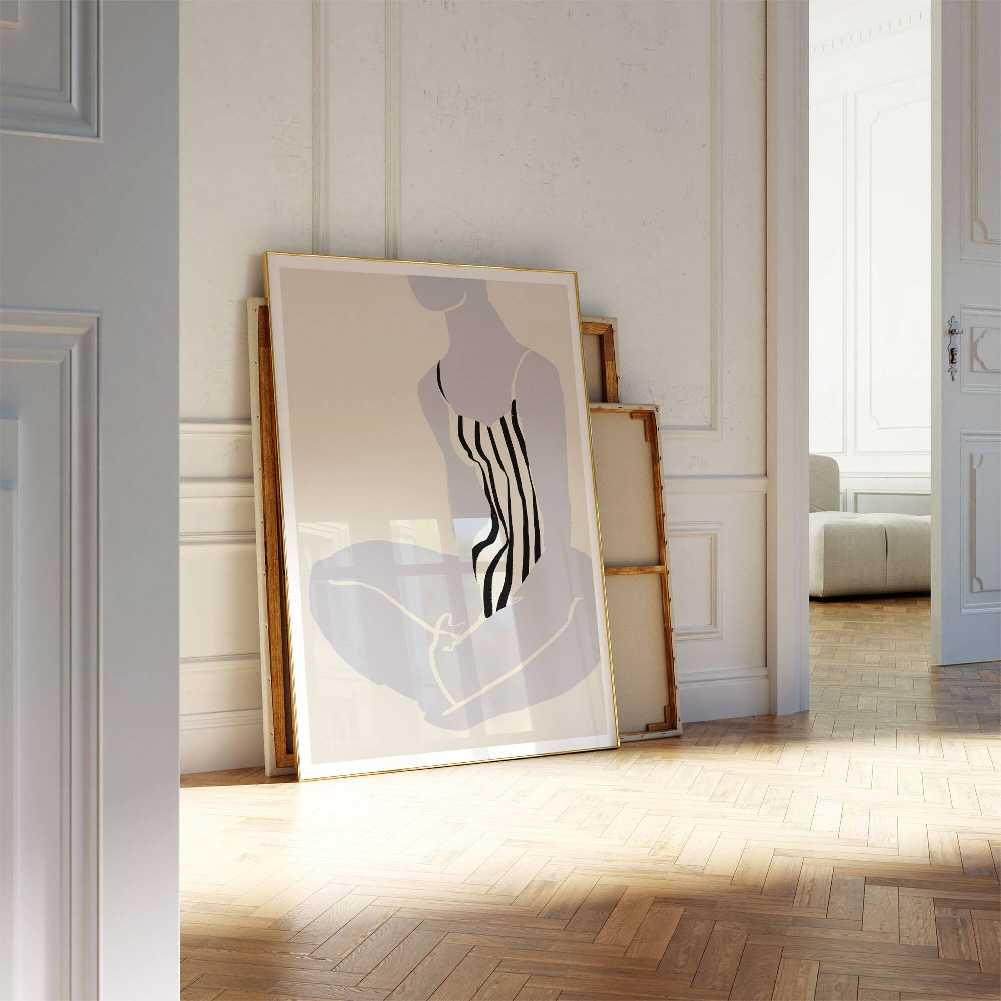 Female figure giclee art print, 50x70cm