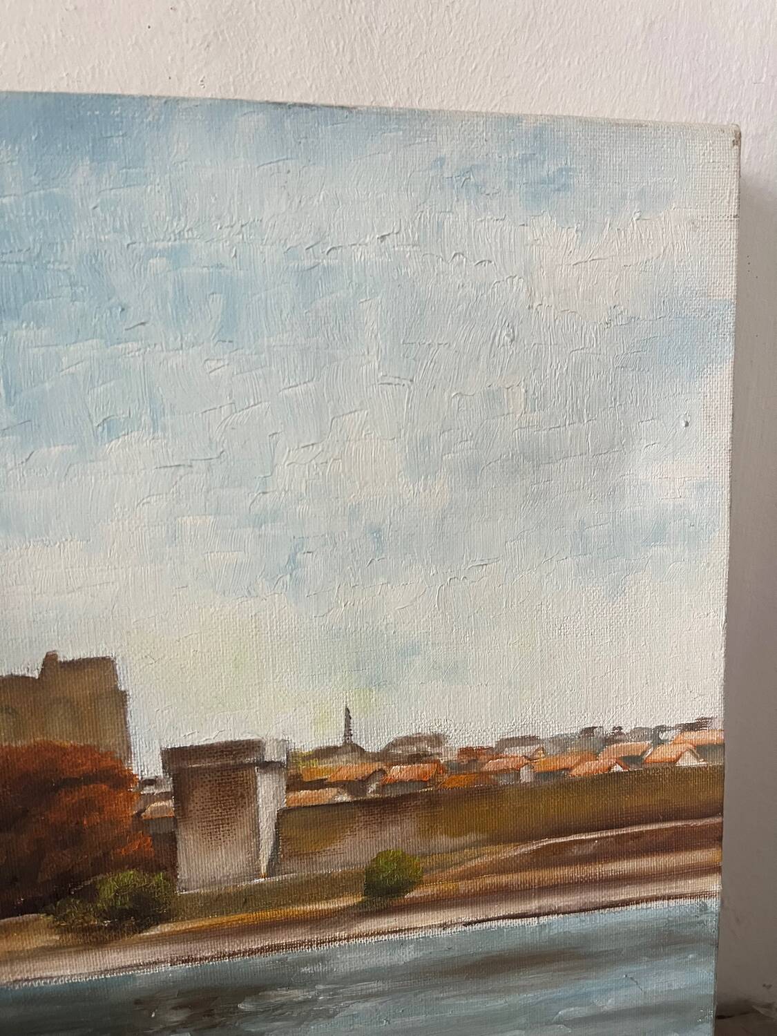 The Avignon Bridge, signed L. Baudoin, 1971