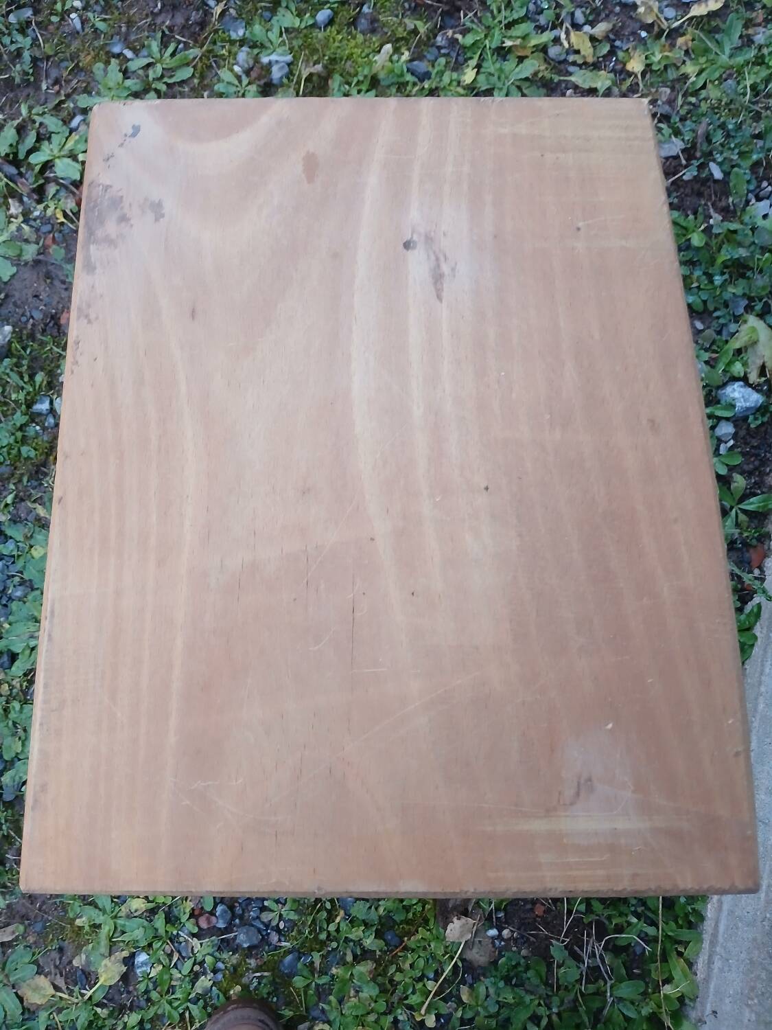 Antique wooden tripod stool