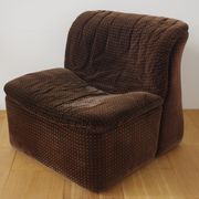 Armchairs Emmetre with Table by Guido Fareschini for Mariani, 1970s, Set of 4