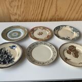 6 vintage plates