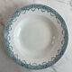 Set of 5 mismatched deep plates in earthenware and stoneware.
