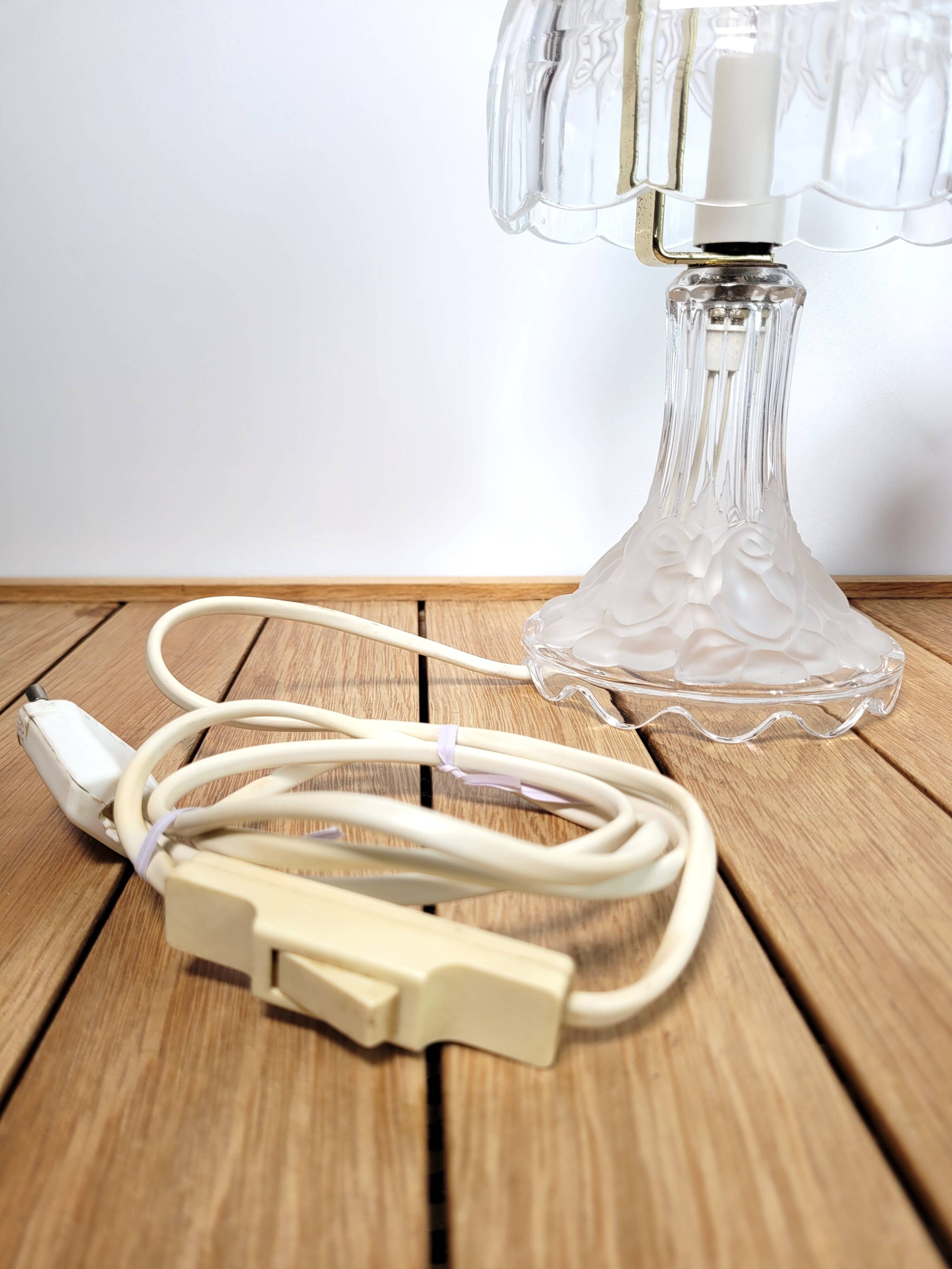 1960 crystal boudoir lamp