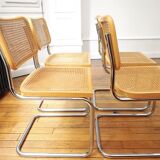Lot of 4 Cesca B32 chairs by Marcel Breuer