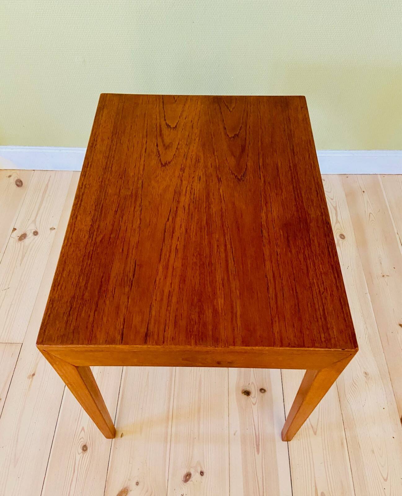 Vintage Danish teak sewing table by Severin Hansen for Haslev Furniture 1960