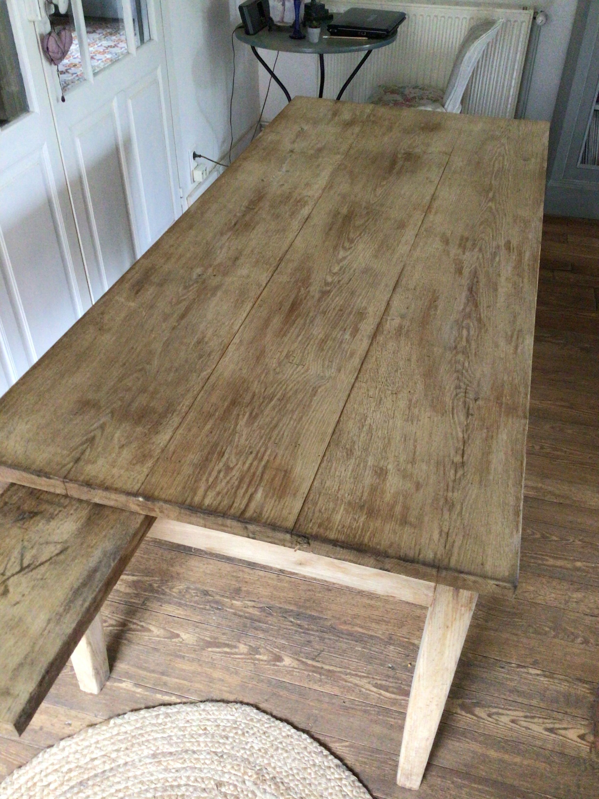 Table de ferme en chêne 1m80