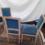 3 Chaise style Louis XVI ancienne patiné