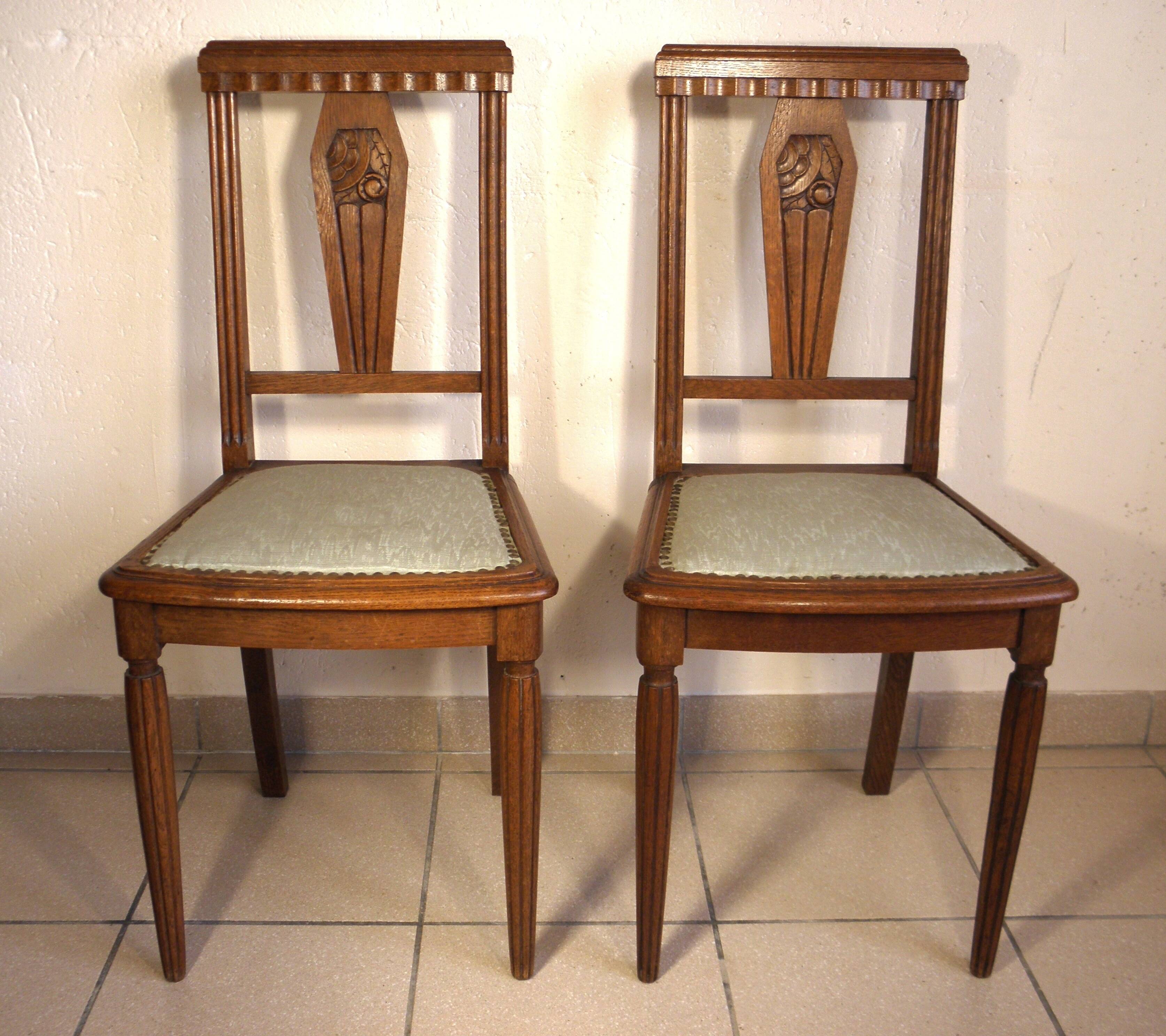 Art Deco pair of chairs