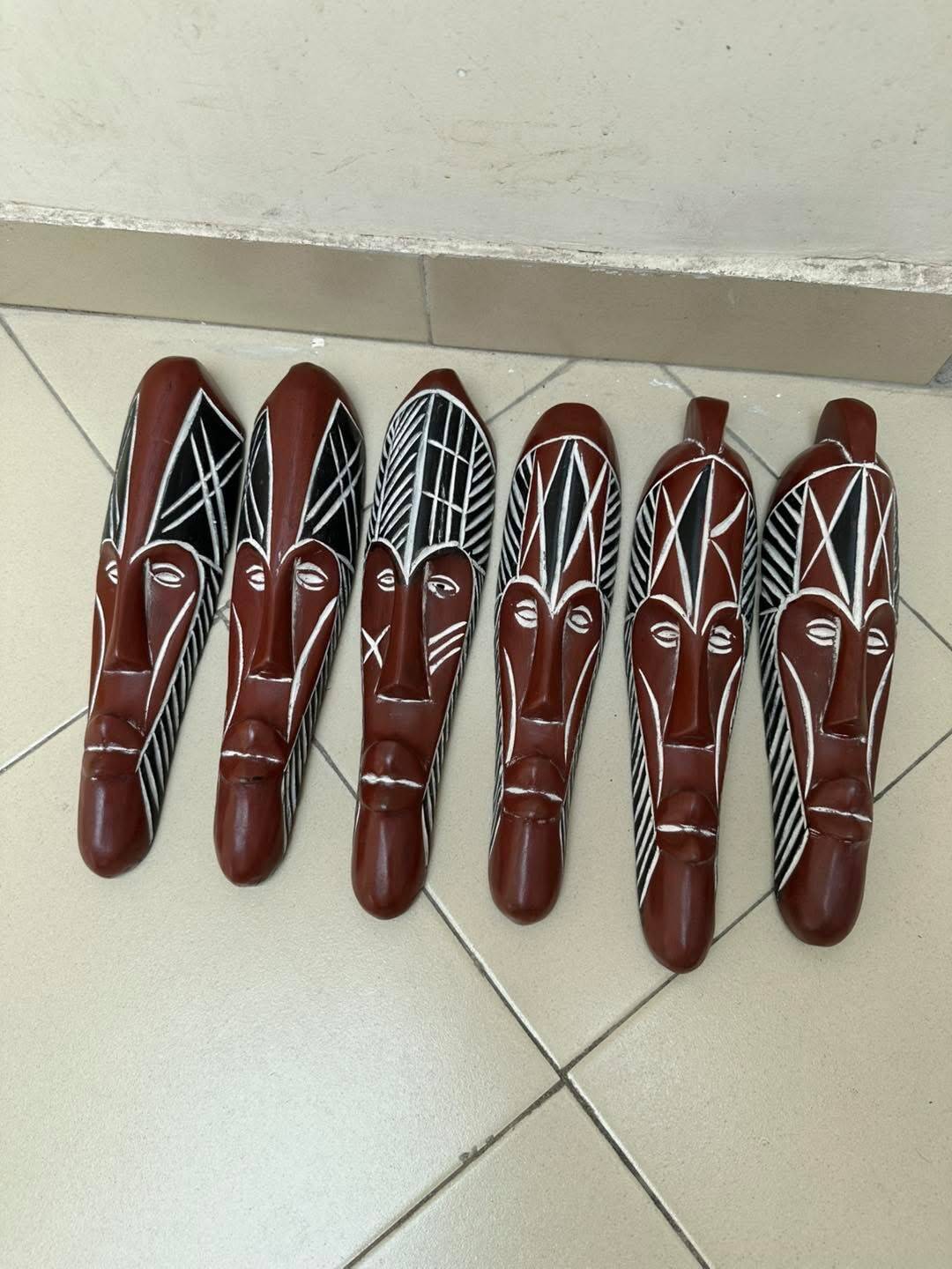 Set of 60 cm Fang African masks – ethnic wall decoration