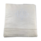 MM embroidered sheet metis cream day scale lozenges